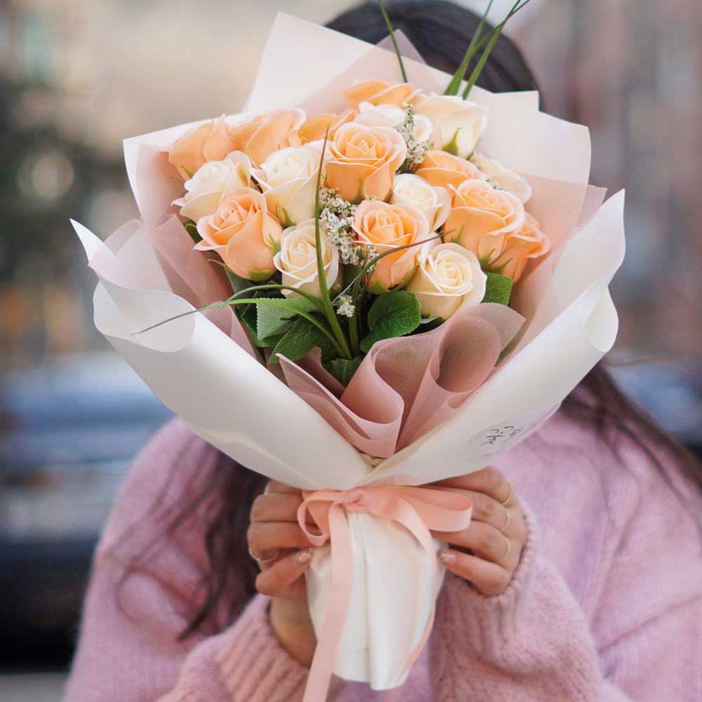 어버이날 졸업 꽃다발 축하 장미 로즈데이 졸업식 여자친구 꽃선물 예쁜 비누꽃다발