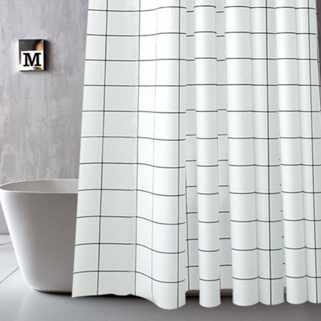 화장실 샤워커튼 욕실커튼 가림막 방수 커텐 욕조 샤워실 SW120180
