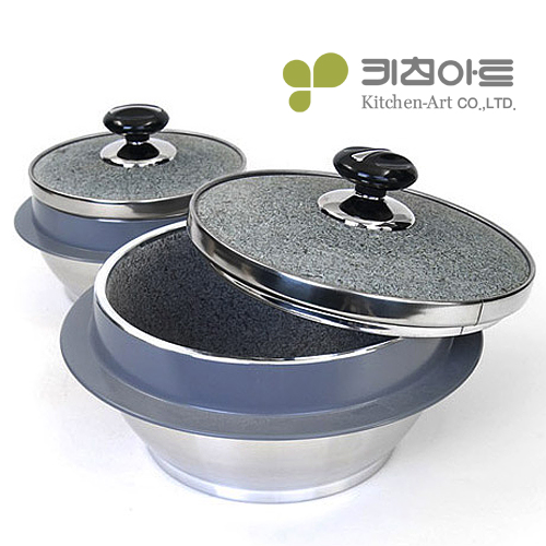 키친아트 돌솥냄비 자연석 곱돌솥 가마솥 곱돌냄비 14cm - 상품 이미지