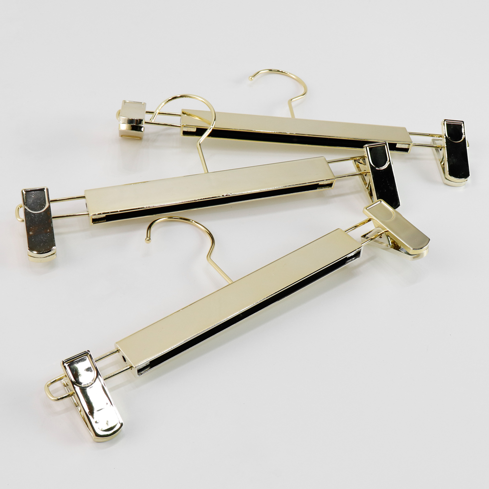 고급 논슬립 플라스틱 골드 치마정리 집게바지걸이 스커트보관 니트옷걸이 낱개