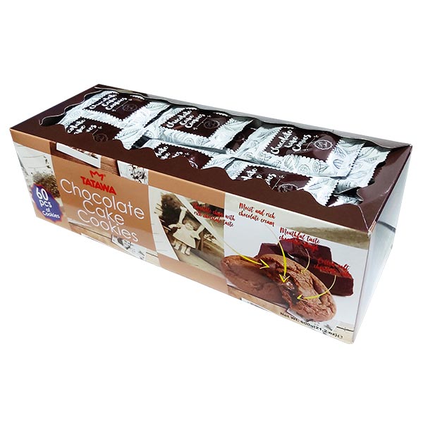 타타와 초콜릿 쿠키 과자 (10g X 60개입) 600g - 상품 이미지