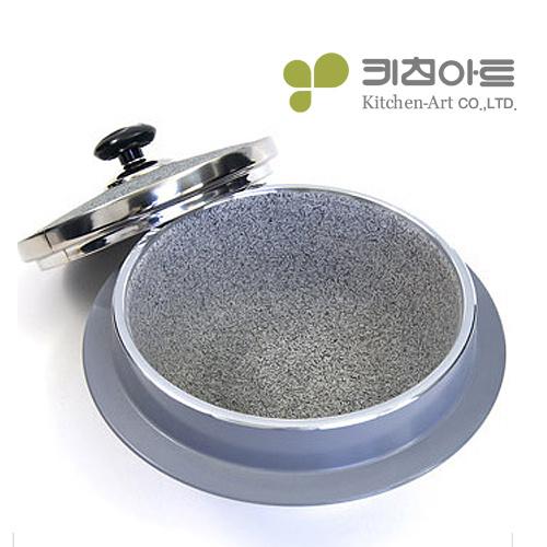 키친아트 인덕션 돌솥냄비 자연석 곱돌솥 돌솥밥 가마솥 곱돌냄비 15cm - 상세 이미지 3
