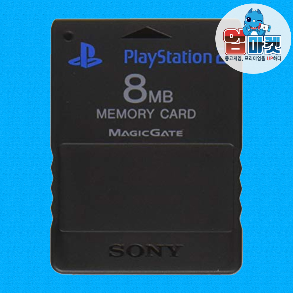 PS2 메모리 카드 8MB 정품 중고 - 상품 이미지