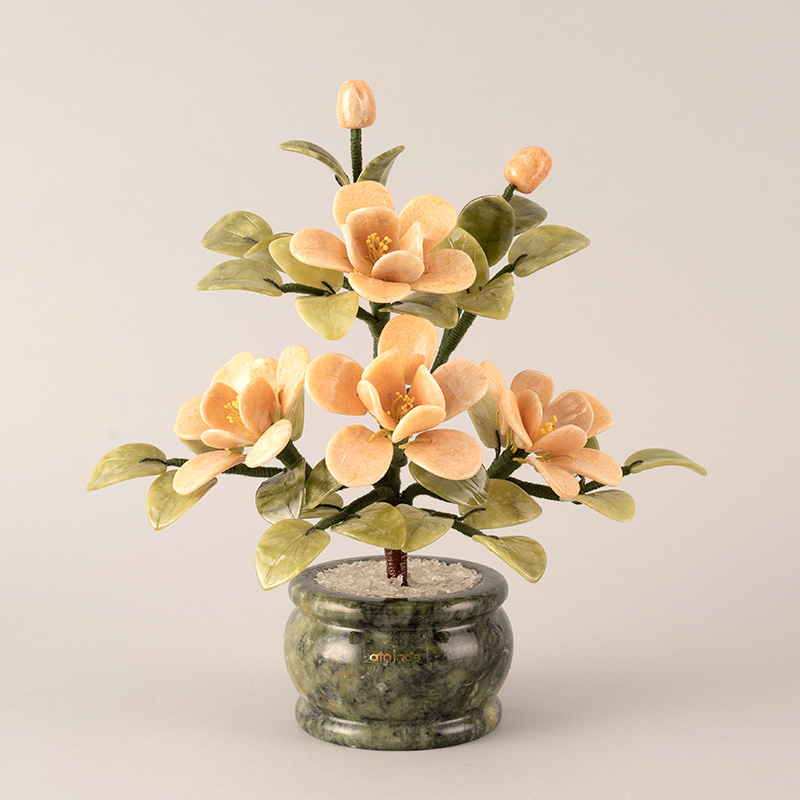 아토제이드 천연 옥꽃 로즈 4송이 만다린 / 승진선물 옥화분 승진화분 승... 실사용 후기 | 효과 있을까? - 대표 이미지