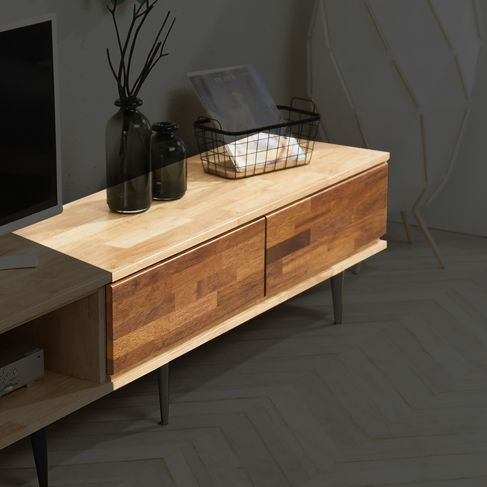 스코나 브레시 원목 1200 거실장(멀바우) 티비장 TV다이