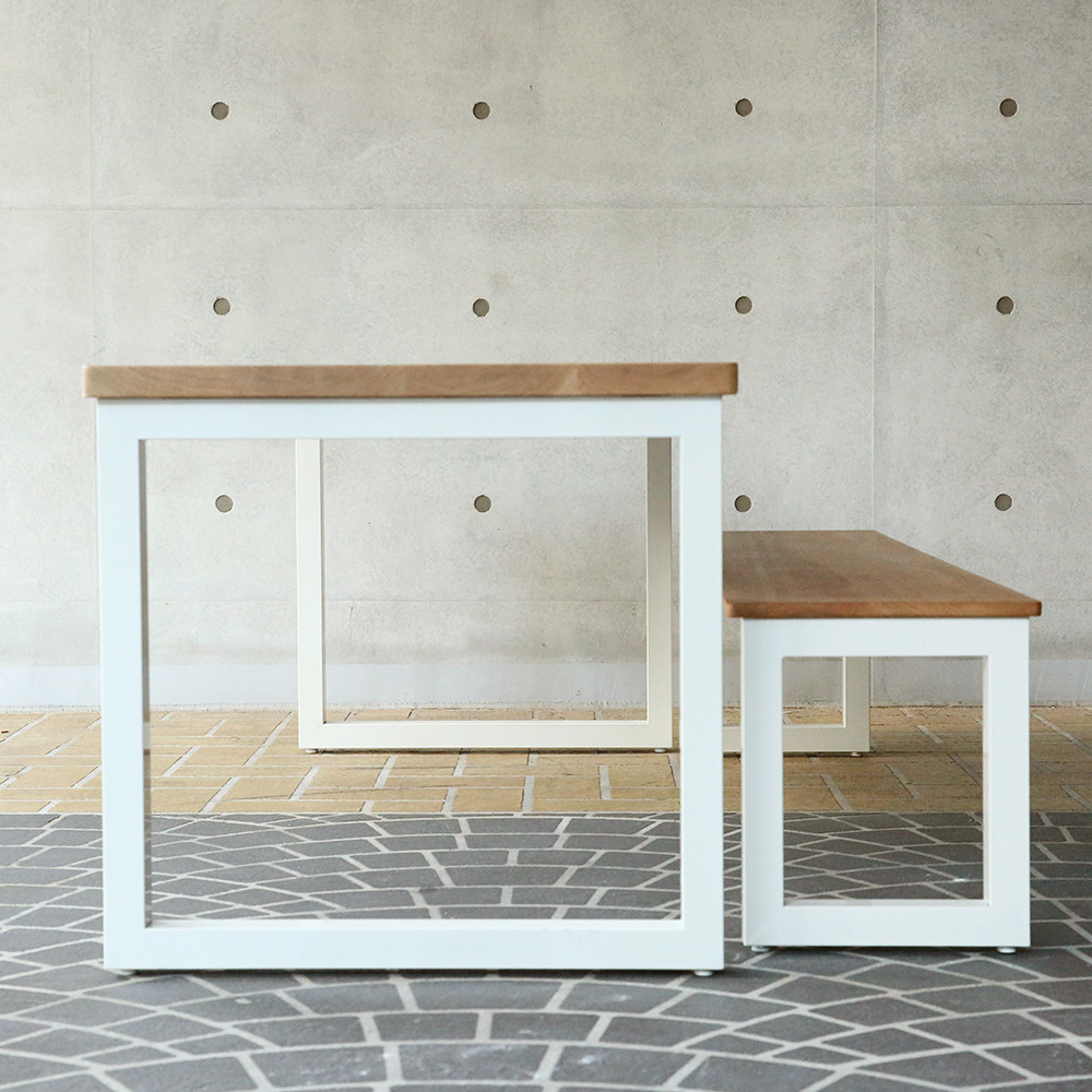 [오크 우드슬랩] 미니멀 오크 다이닝테이블 (멀티페르소나 테이블)