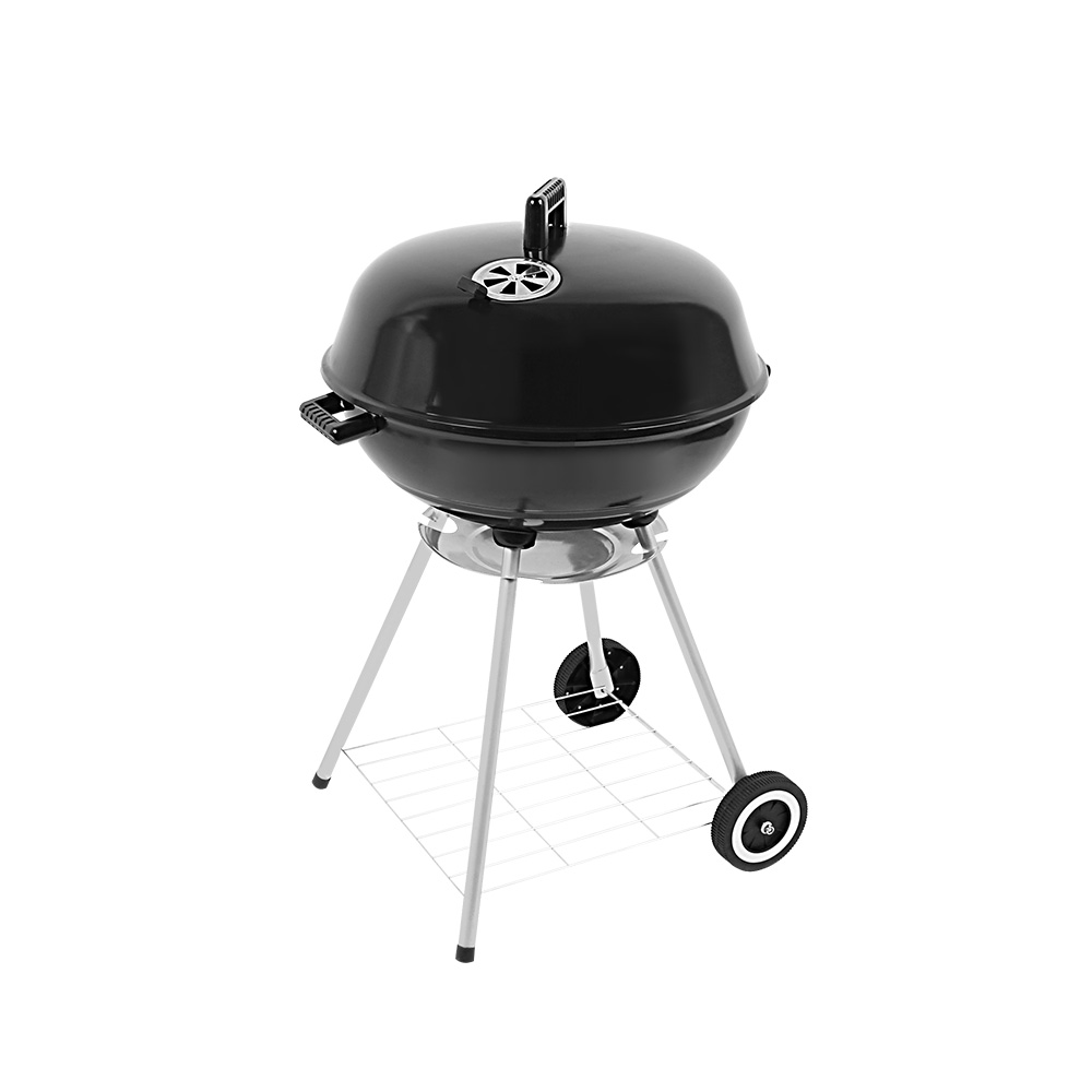 꾸버스 애플 47 바베큐그릴 훈제 직화 야외 캠핑 펜션 숯불 화로 BBQ 원형 법랑 화로대