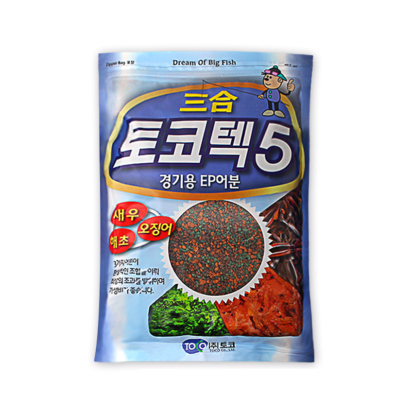토코 토코텍 5 삼합 미끼 민물 낚시 떡밥 - 상품 이미지