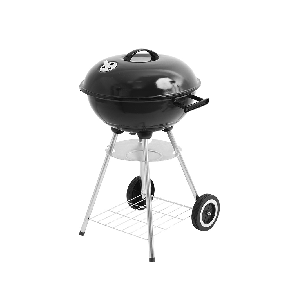 꾸버스 애플 47 바베큐그릴 훈제 직화 야외 캠핑 펜션 숯불 화로 BBQ 원형 법랑 화로대