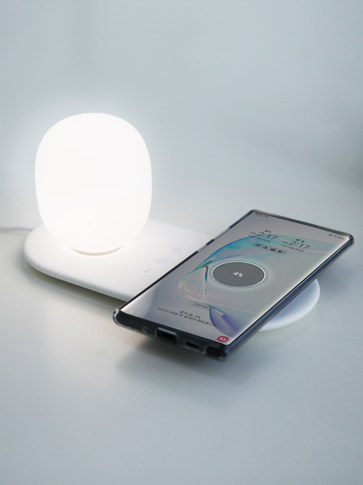침대 무드등 조명 수면등 타이머 선물용 무선고속 충전기+전원공급아답터