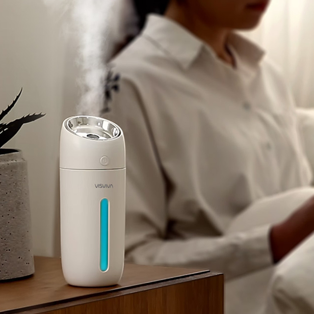 비바 퓨어링미스트 무선 무드등 휴대용 미니 가습기300ML 사무실 차량용 - 상세 이미지 5