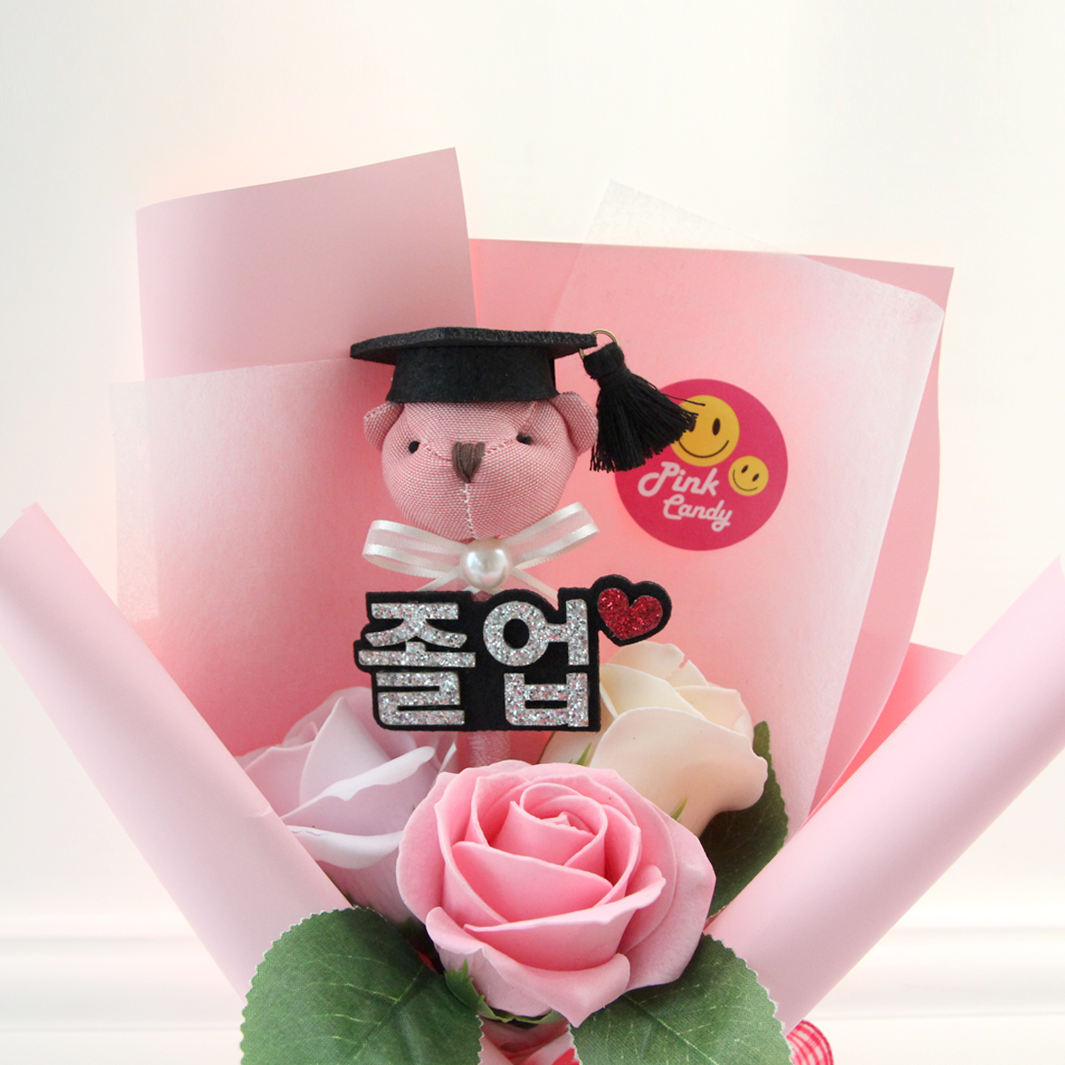 학사모 인형 볼펜 졸업 꽃다발 졸업식 수료식 미니꽃다발 - 상세 이미지 2