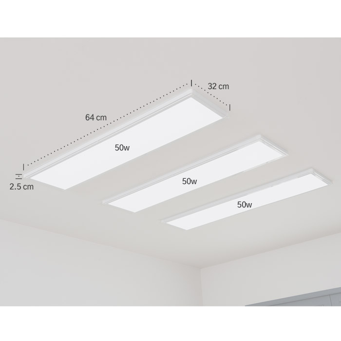 LED 직하형 엣지 평판조명 거실등 150W A타입 - 상세 이미지 5