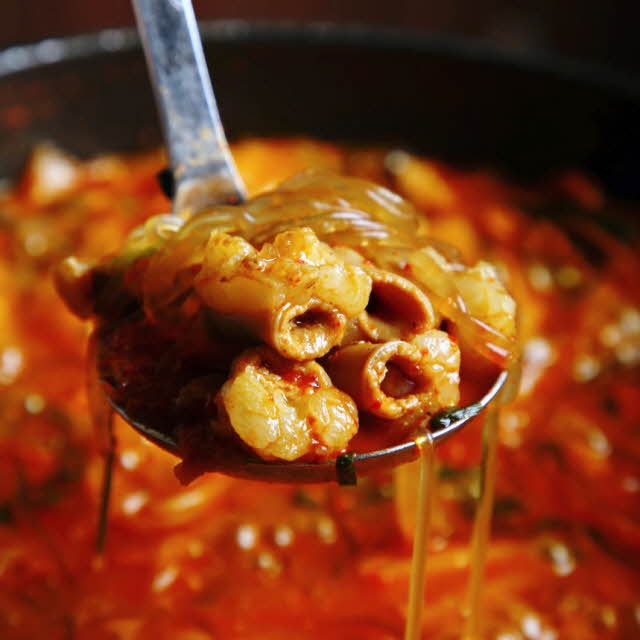 김해 마곱간 한우곱창전골 캠핑음식 밀키트