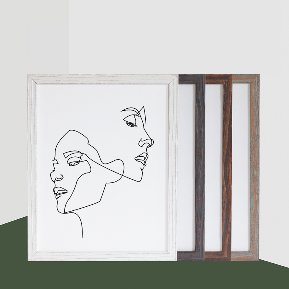 아크릴 원목 액자 웨딩 틀 프레임 우드 주문제작 뉴송프리미엄 오크 a3 사이즈