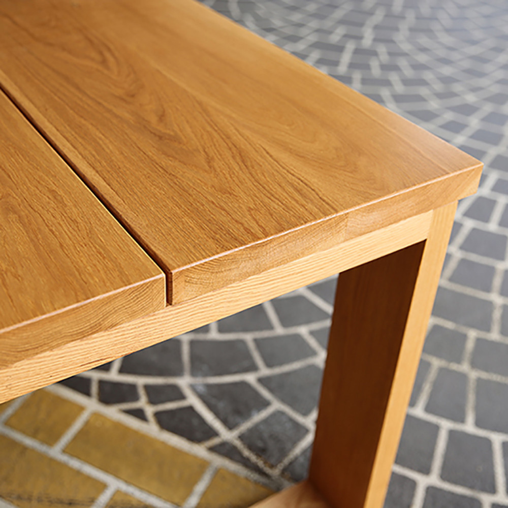 옐로우라이트 타임리스 오크 원목 식탁 다이닝 화이트오크 카페 테이블 6인용