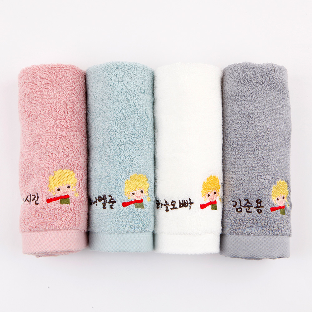 주문제작 어린이집 네임 수건 송월 아이들 Set pink 여아리본 5장 - 상세 이미지 5