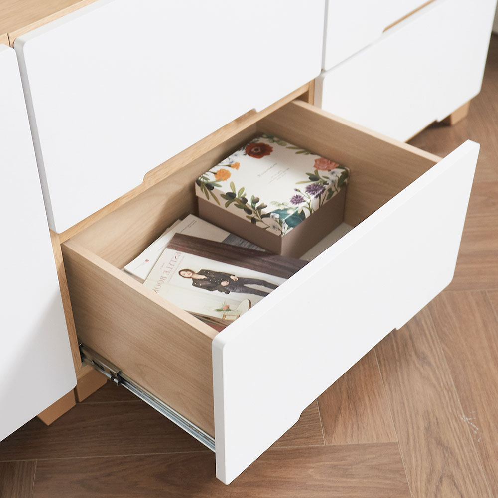 휘슬 미니거실장 TV다이서랍장 낮은거실장 1000