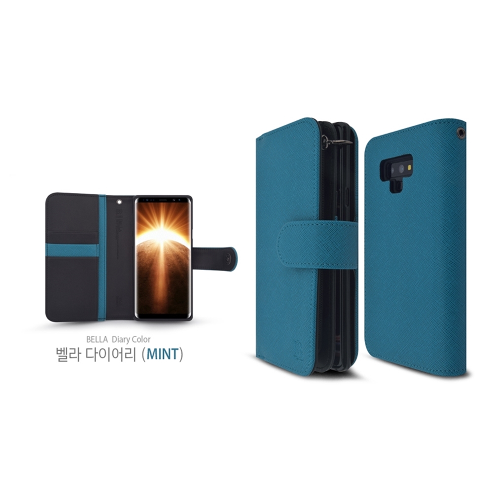 웨이 지퍼형 다이어리 지갑 가죽 케이스 레드, 갤럭시 버디4 - 상세 이미지 3