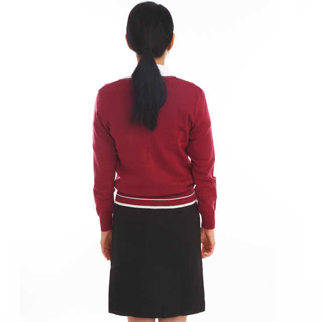 자주색 서빙가디건 식당 간호사유니폼 홀서빙복 - 상세 이미지 5