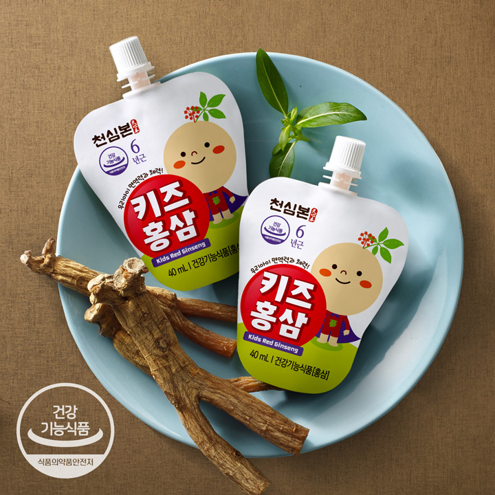 천호엔케어 키즈 어린이 홍삼즙 5중 기능성 키즈홍삼 40ml X 30개입 - 상세 이미지 2