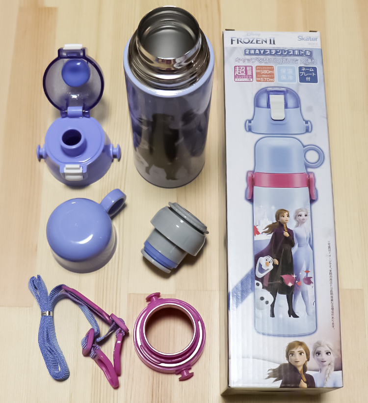 스케이터 겨울왕국2 2WAY 스테인리스 보틀 (570ml / 580ml) - 하카타몰