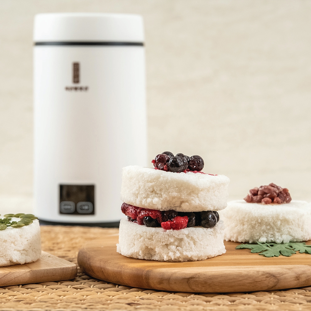 메고지고 마이쪄세트 습식쌀가루 1kg 포함 백설기찜기 스팀 가정용 전기 떡제조기