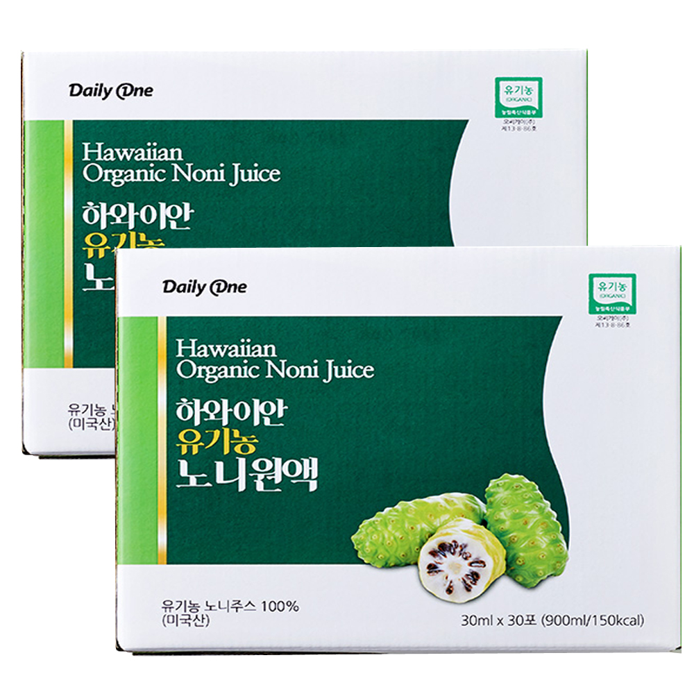 하와이안 유기농 노니원액 30포 X 2박스/노니쥬스 - 상품 이미지