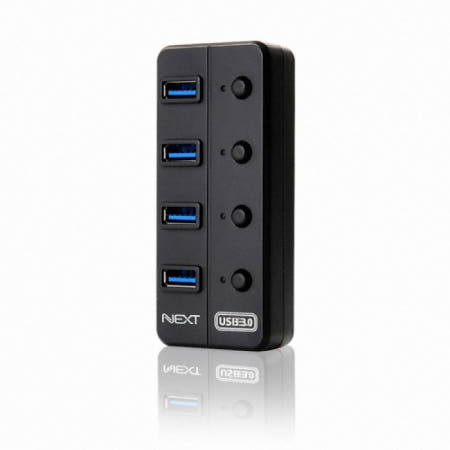 이지넷유 4포트 USB3.0 허브(NEXT-704U3) 유전원
