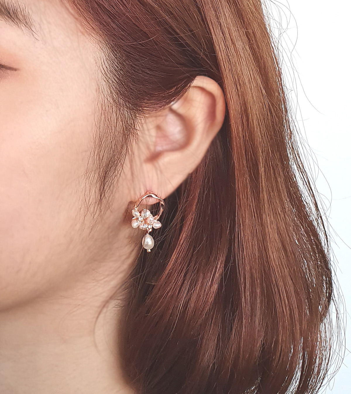 야랑쥬얼리 담수진주 꼬임 드롭 귀걸이(티타늄침) - 상세 이미지 2