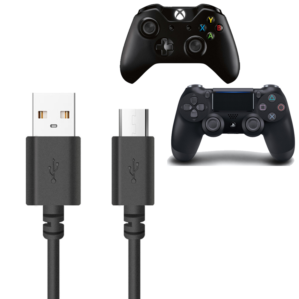 PS4 듀얼쇼크4 충전 케이블 마이크로5핀 엑박 패드 컨트롤러 호환 - 상품 이미지