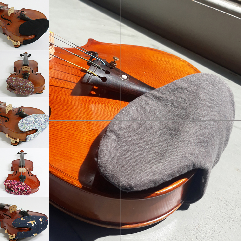 턱받침 커버 바이올린 악기 연습 핸드메이드 면 패드 제품 이미지