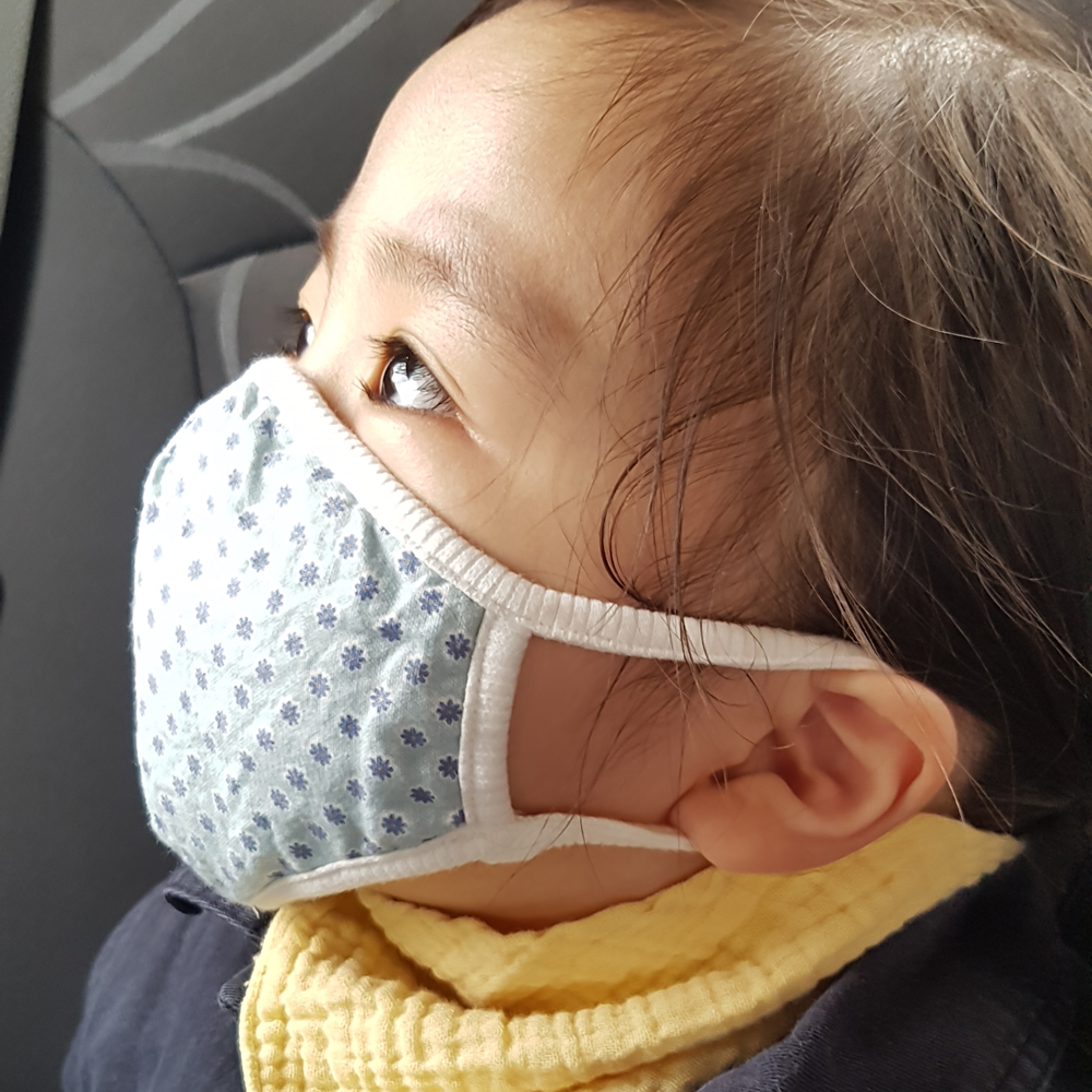 유아 오가닉 방한 입체 면마스크