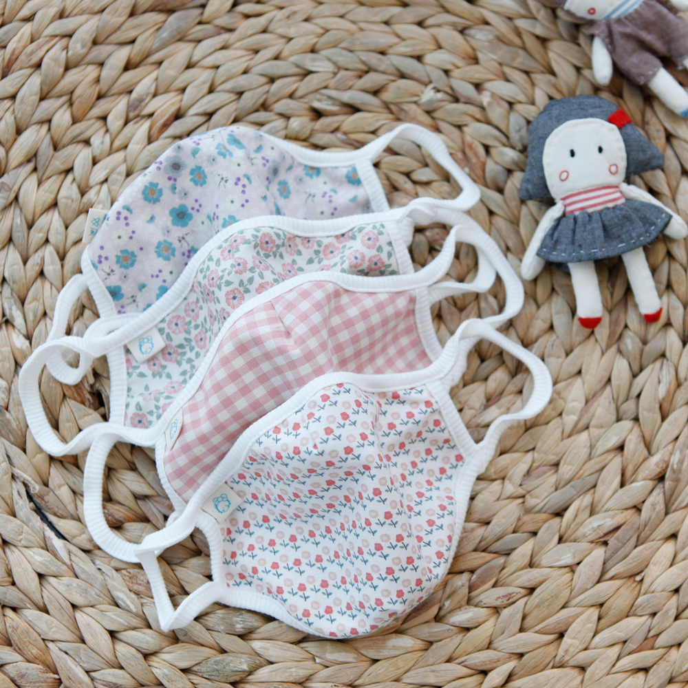 유아 오가닉 방한 입체 면마스크