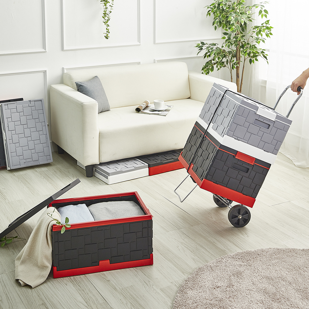 할메이드 팬트리 차박 캠핑 폴딩박스 플라스틱 리빙박스 대용량 수납 정리함