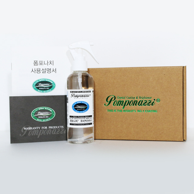 폼포나치 유리막크리너 200ml 자동차 세차 발수 유리막코팅 관리 올인원 코팅제