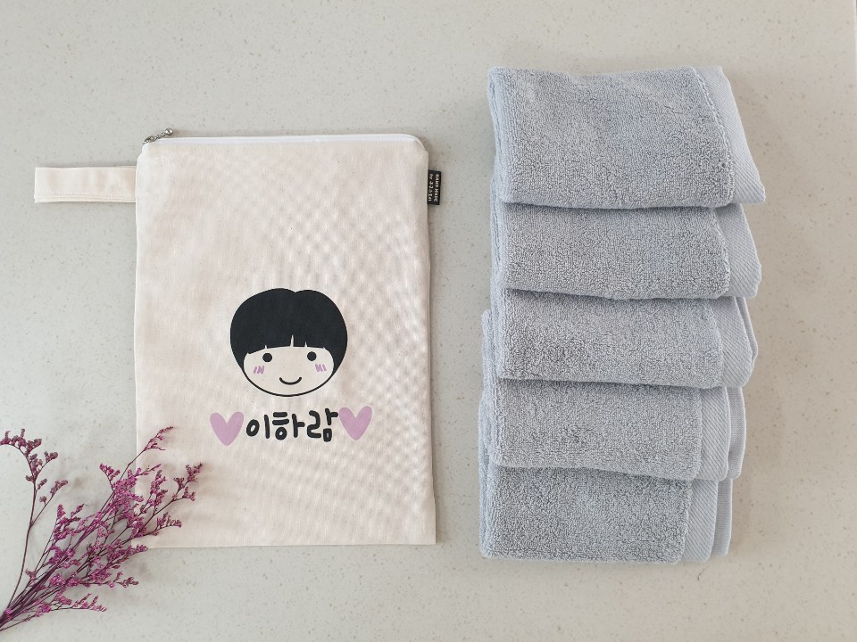 여벌옷캐릭터파우치 수건 기저귀 유치원 어린이집준비물 네임택 졸업 입학 수료 어린이날선물 - 상품 이미지