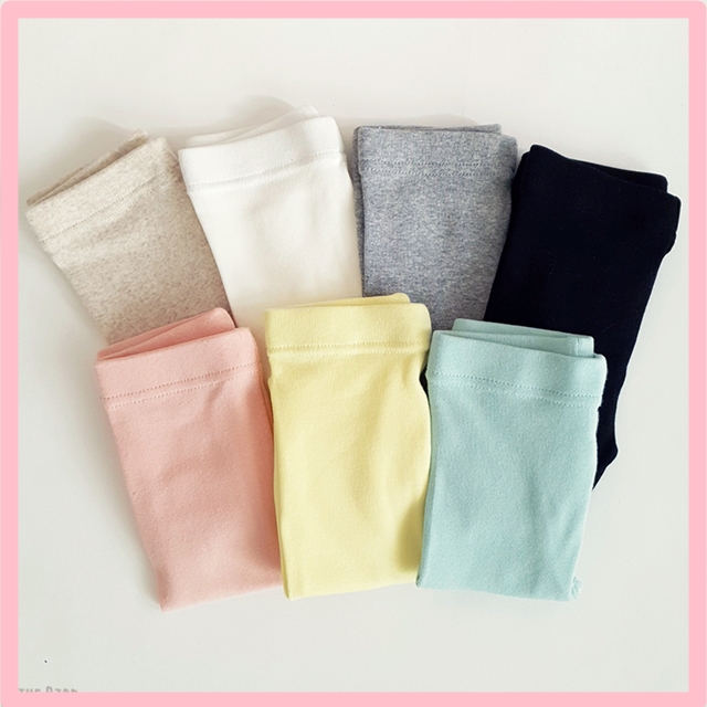 봄 신상 XS~XL 쫀쫀한 레깅스 OSR 아기 아동 유아 어린이집 등원룩 기본 쫄바지 - 상품 이미지