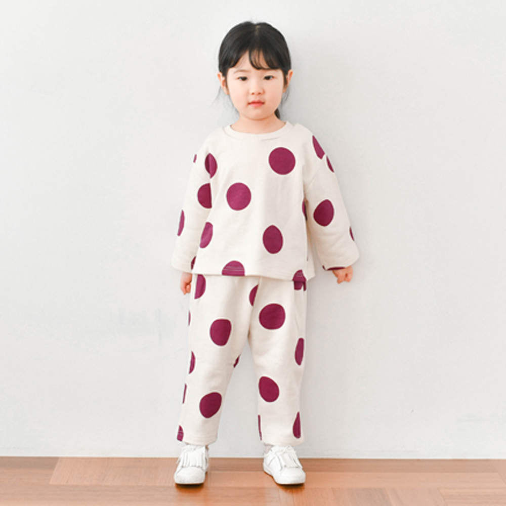 슈슈동글 상하복 세트 봄가을 블랙 와인 남아 여아 아동 아이보리 어린이집 실내복
