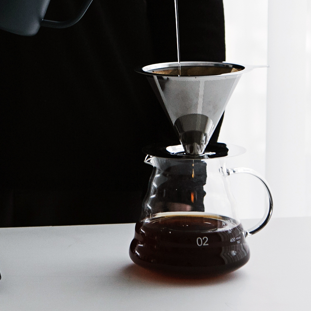 칼딘 반영구 드리퍼 핸드드립세트 스텐 드립세트 FD-01 370ml