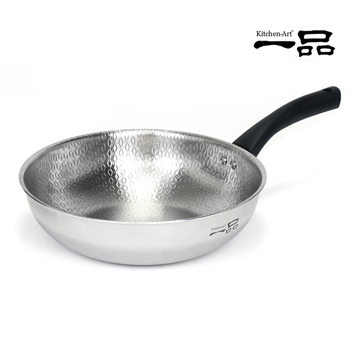 키친아트 일품 스텐 통5중 엠보 궁중팬 웍팬 18cm / 26cm / 28cm - 상세 이미지 4