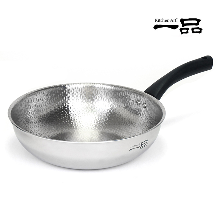 키친아트 일품 스텐 통5중 엠보 궁중팬 웍팬 18cm / 26cm / 28cm - 상세 이미지 5
