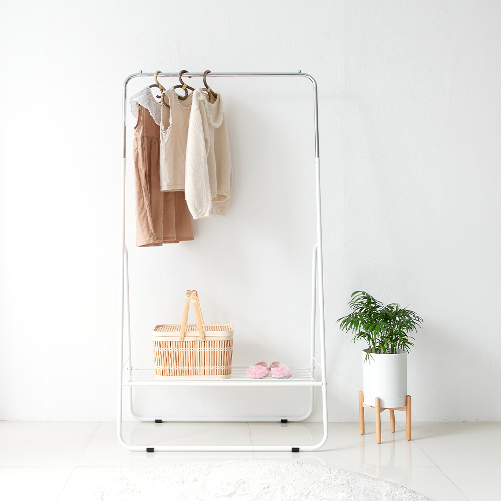 트레고 모던하우스 스탠드행거 이동식 옷걸이행거 철제 선반 드레스룸 옷가게