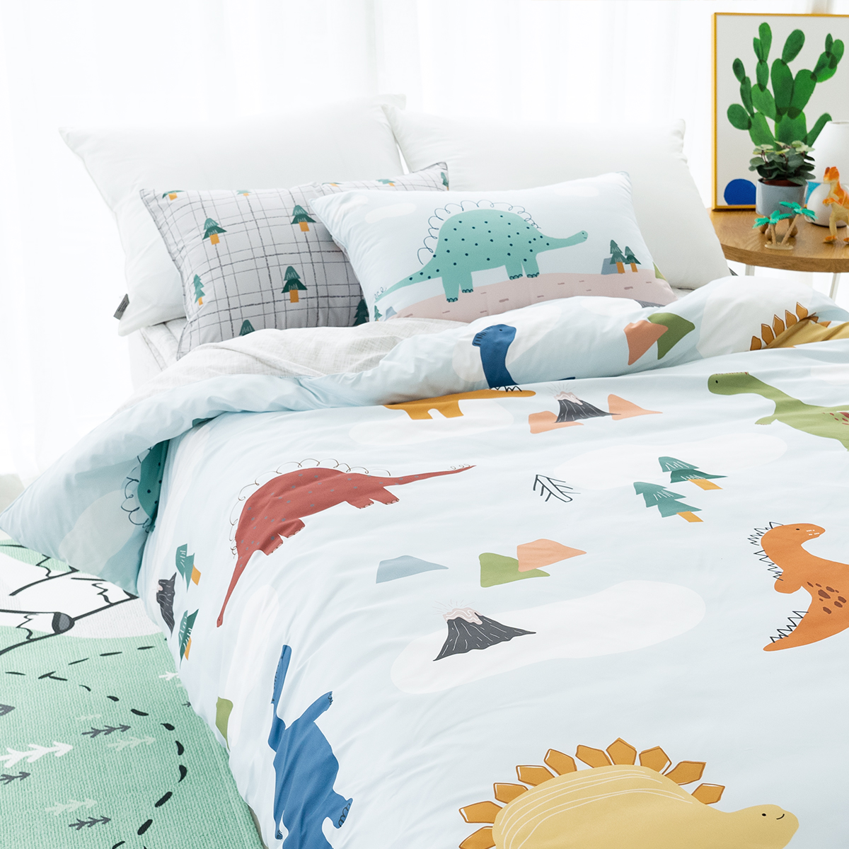 알러지케어 키즈이불 디노랜드 사계절 이불 아동침구세트