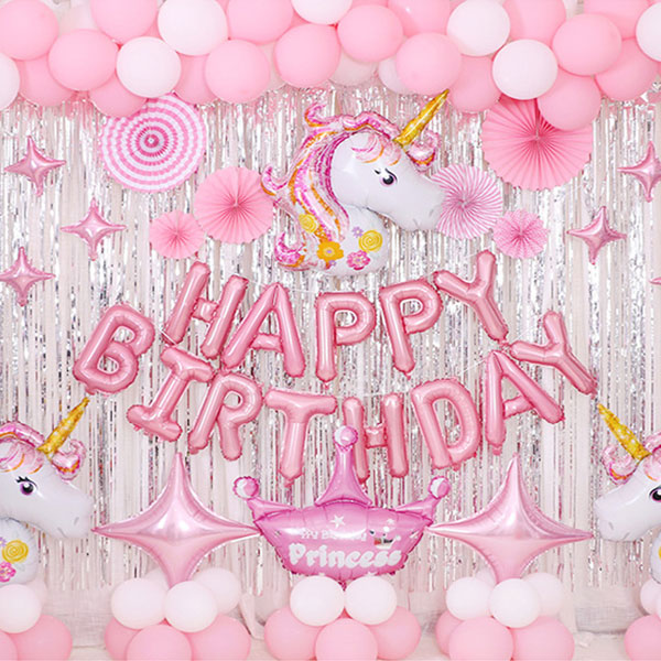 아기200일풍선 아기천일 두돌상 초등학생생일파티 셀프 해피버스데이 풍선