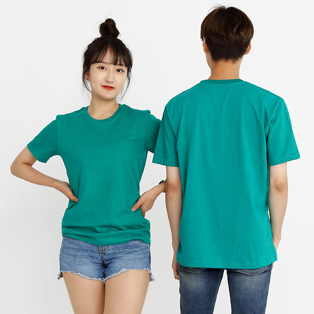 (14color)20수라운드 그린반팔티셔츠 가게식당 단체유니폼 홀서빙복 - 상세 이미지 4