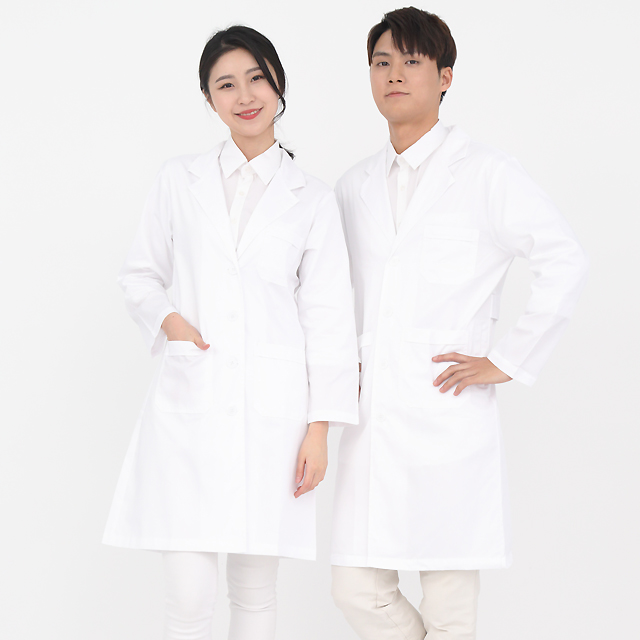 T/C30수 면혼방 의사 약사 영양사 실험실 실습가운 상품 이미지