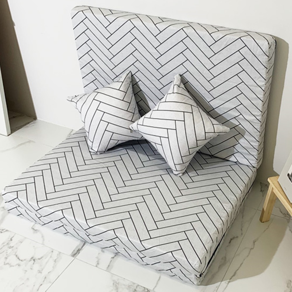 접는매트리스 허리통증 매트 고탄성HR폼 브릭화이트 소