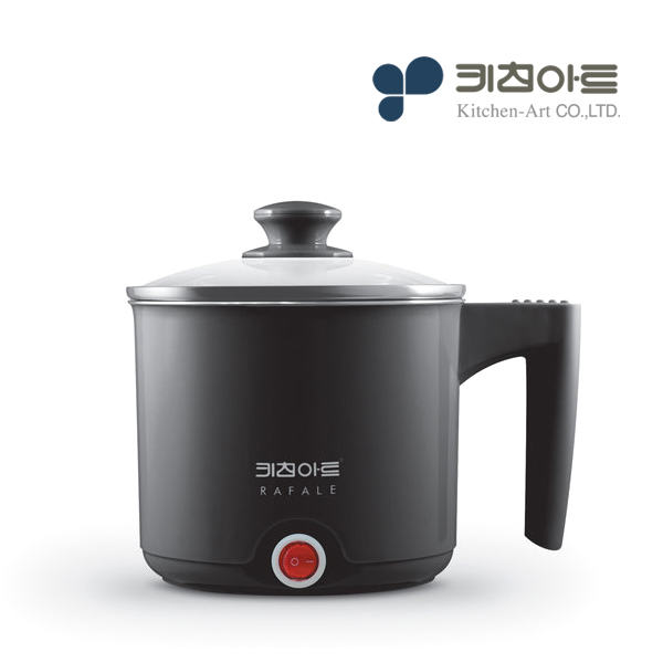 키친아트 라면포트 여행용 멀티포트 블랙 1.0L - 상품 이미지
