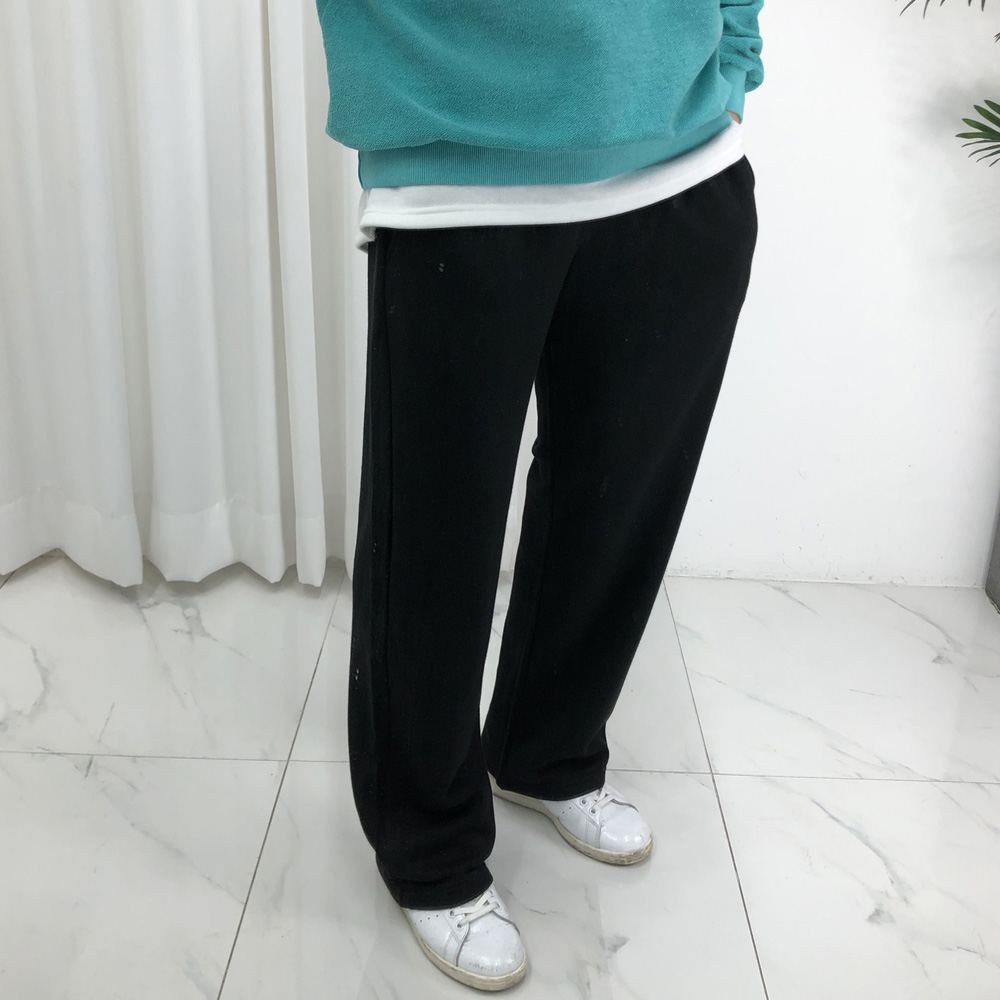 남자 와이드 봄버전 쭈리 트레이닝 밴딩팬츠 - 상세 이미지 3